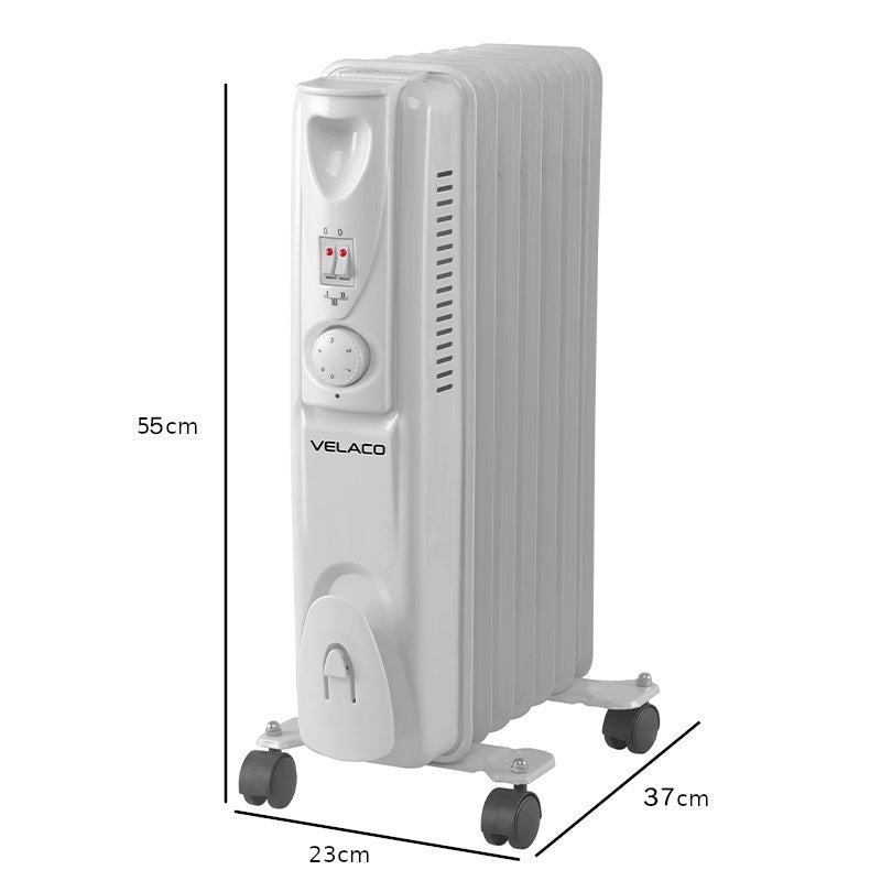 GRZEJNIK OLEJOWY ELEKTRYCZNY 9 ŻEBER TERMOSTAT MERAPI 2000 WAT MERAPI
