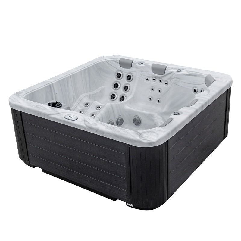 JACUZZI OGRODOWE WANNA BOKO BIAŁA OBUDOWA CZARNA 230x230 CM BOKO-4196