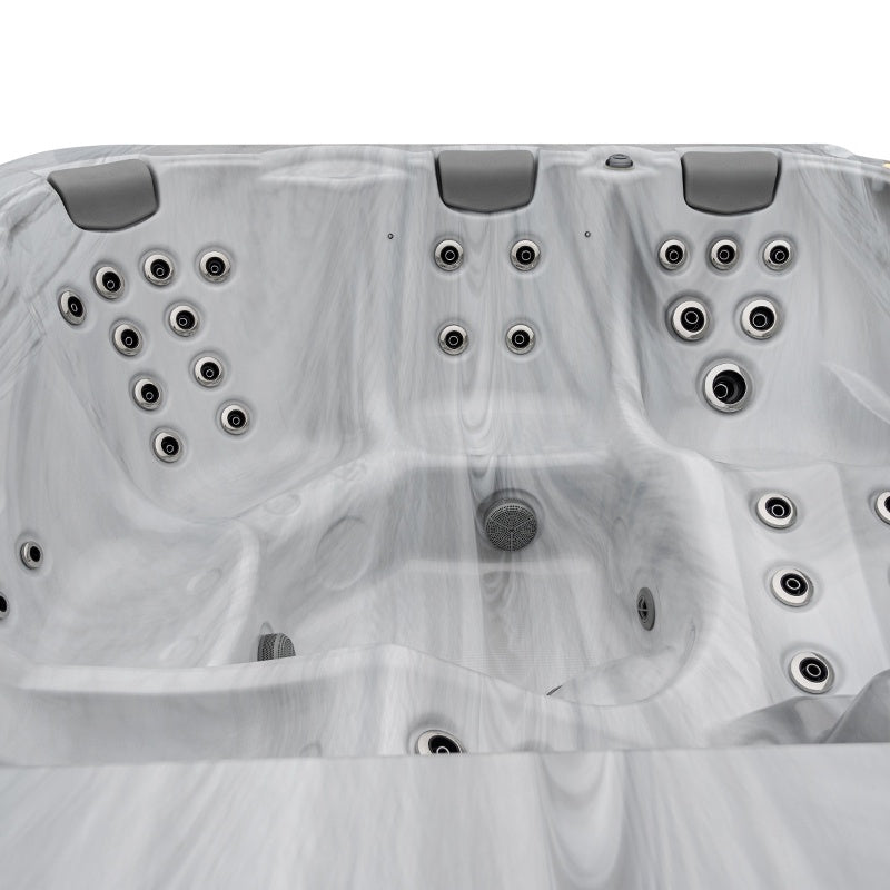 JACUZZI OGRODOWE WANNA BOKO BIAŁA OBUDOWA CZARNA 230x230 CM BOKO-4196