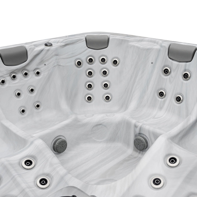 JACUZZI OGRODOWE WANNA BOKO BIAŁA OBUDOWA CZARNA 230x230 CM BOKO-4196