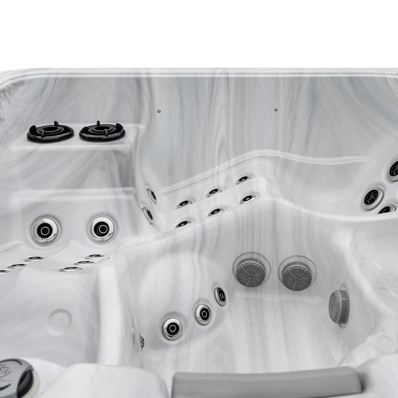 JACUZZI OGRODOWE WANNA BOKO BIAŁA OBUDOWA CZARNA 230x230 CM BOKO-4196