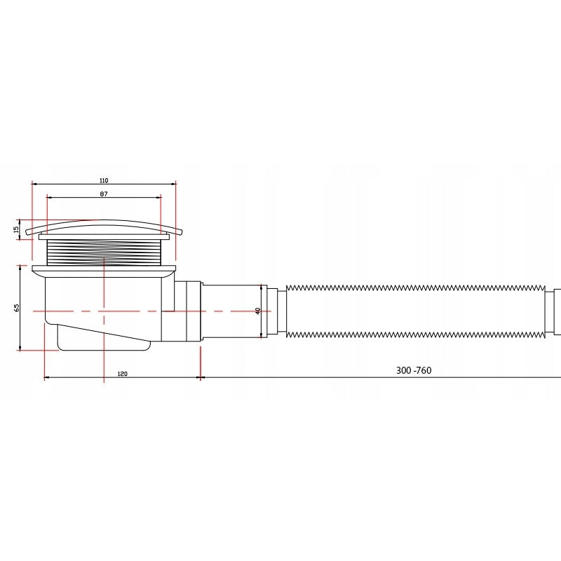 KABINA PRYSZNICOWA PROSTOKĄTNA Z BRODZIKIEM BS14B/ST04B CZARNA/CZARNY 110x90 CM BS14B+ST04B-BL