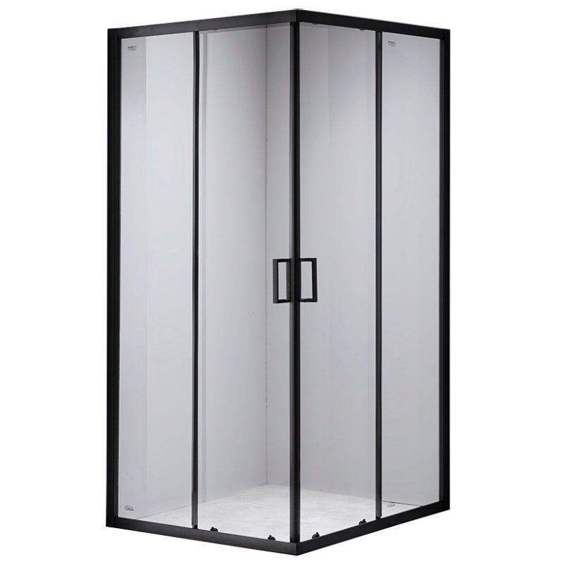 KABINA PRYSZNICOWA KWADRATOWA BL30B CZARNA 90x90 CM BL30B-90