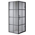 KABINA PRYSZNICOWA KWADRATOWA BS10A CZARNA 80x80 CM BS10A-80