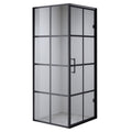 KABINA PRYSZNICOWA KWADRATOWA BS10B CZARNA 90x90 CM BS10B-90