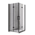 KABINA PRYSZNICOWA KWADRATOWA KZ08B CZARNA 80x80 CM KZ08B-BL-80