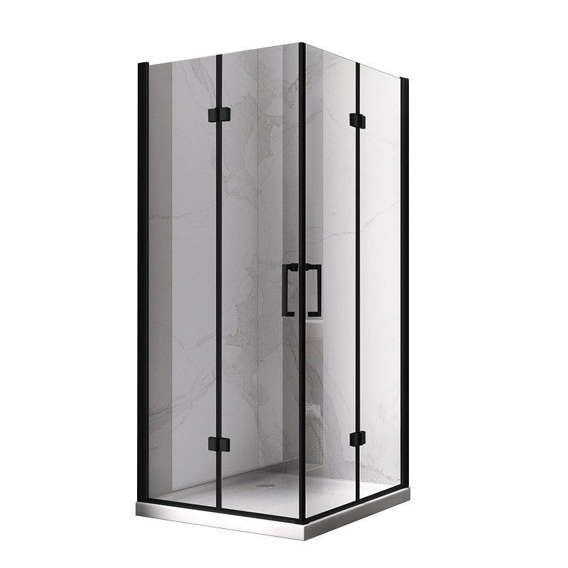 KABINA PRYSZNICOWA KWADRATOWA KZ08B CZARNA 80x80 CM KZ08B-BL-80
