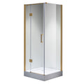 KABINA PRYSZNICOWA KWADRATOWA KZ1390A ZŁOTA 80x80 CM KZ1390A-GL-80