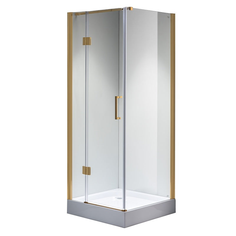 KABINA PRYSZNICOWA KWADRATOWA KZ1390B ZŁOTY 90x90 CM KZ1390B-GL-90
