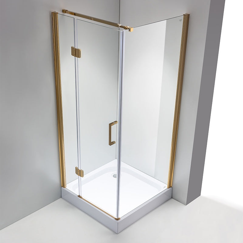KABINA PRYSZNICOWA KWADRATOWA KZ1390B ZŁOTY 90x90 CM KZ1390B-GL-90