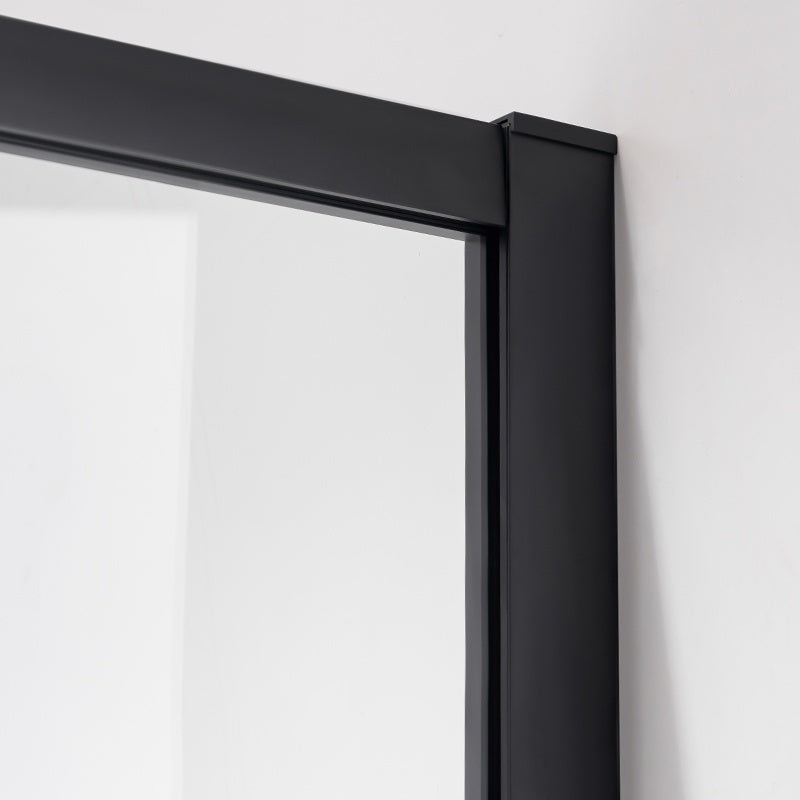 KABINA PRYSZNICOWA KWADRATOWA SUPER SLIM NOVA CZARNA 80x80 CM 6 MM NOVA-BL-80X80