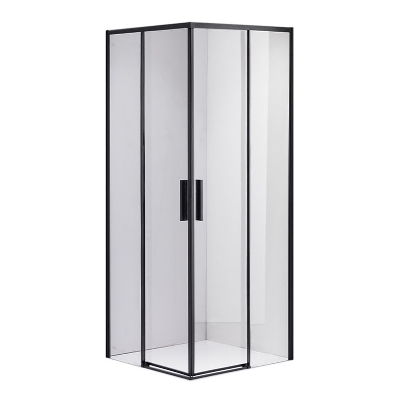 KABINA PRYSZNICOWA KWADRATOWA SUPER SLIM NOVA CZARNA 80x80 CM 6 MM NOVA-BL-80X80