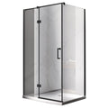 KABINA PRYSZNICOWA PROSTOKĄTNA KZ03D CZARNA 120x100 CM KZ03D-BL-120X100