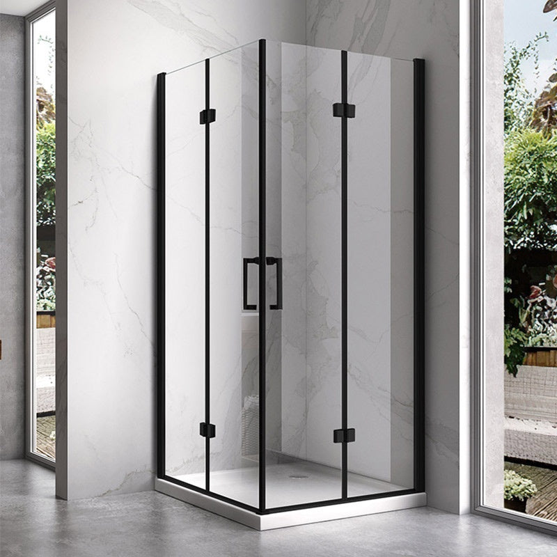 KABINA PRYSZNICOWA KWADRATOWA KZ08B CZARNA 80x80 CM KZ08B-BL-80