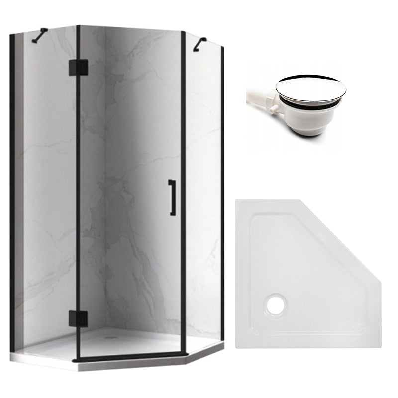 KABINA PRYSZNICOWA PIĘCIOKĄTNA KZ10B ZŁOTA 90x90 CM KZ10B-BL+ST08B-WH