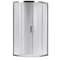 KABINA PRYSZNICOWA PÓŁOKRĄGŁA KZ101A CHROM 80x80 CM KZ101A-80