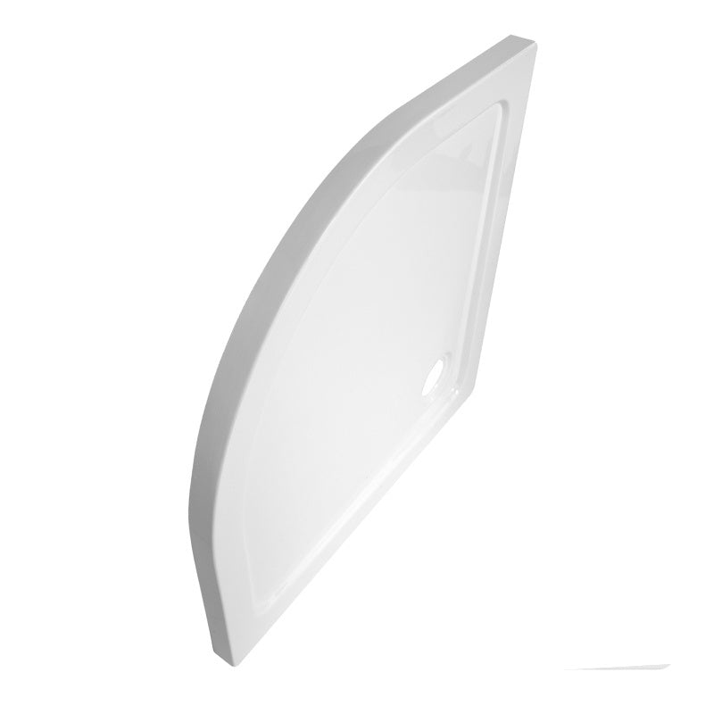 KABINA PRYSZNICOWA PÓŁOKRĄGŁA Z BRODZIKIEM BS01A/ST01A CZARNA/BIAŁY 80x80CM BS01A+ST01A-WH