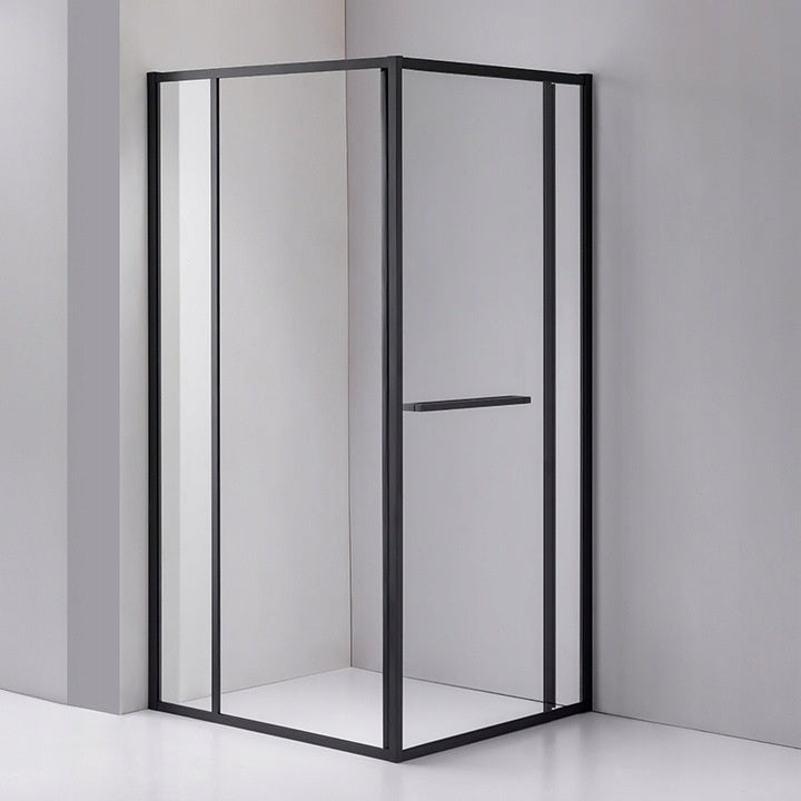KABINA PRYSZNICOWA PROSTOKĄTNA KIRA CZARNA 100X80 CM KIRA-BL-100X80