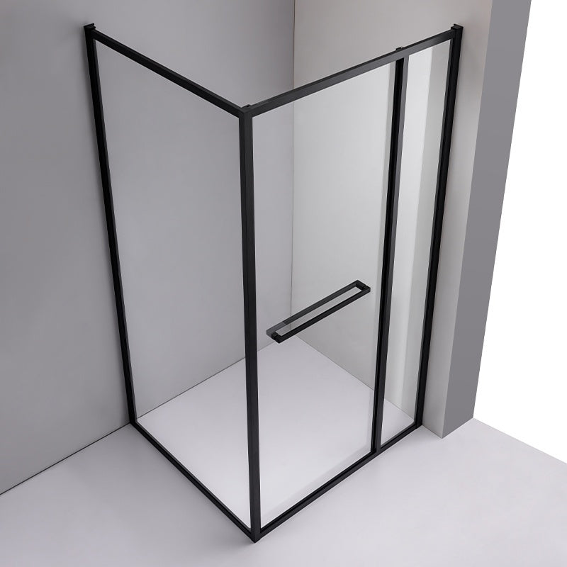 KABINA PRYSZNICOWA PROSTOKĄTNA KIRA CZARNA 120X80 CM KIRA-BL-120X80
