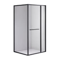 KABINA PRYSZNICOWA PROSTOKĄTNA KIRA CZARNY 120X90 CM KIRA-BL-120X90