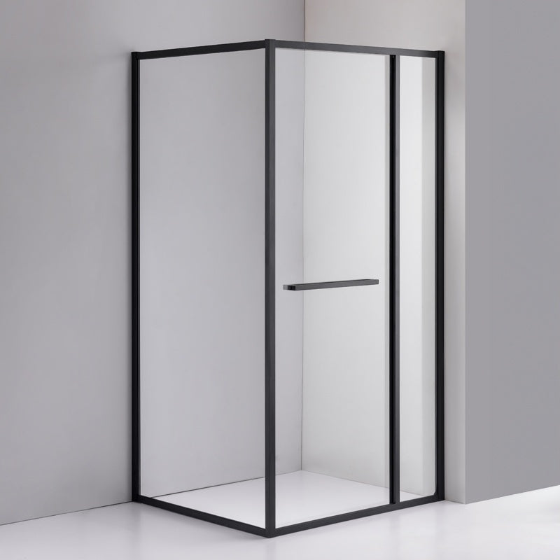 KABINA PRYSZNICOWA PROSTOKĄTNA KIRA CZARNA 90X80 CM KIRA-BL-90X80