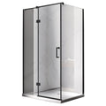 KABINA PRYSZNICOWA PROSTOKĄTNA KZ02A CZARNA 90x80 CM KZ02A-BL-90X80