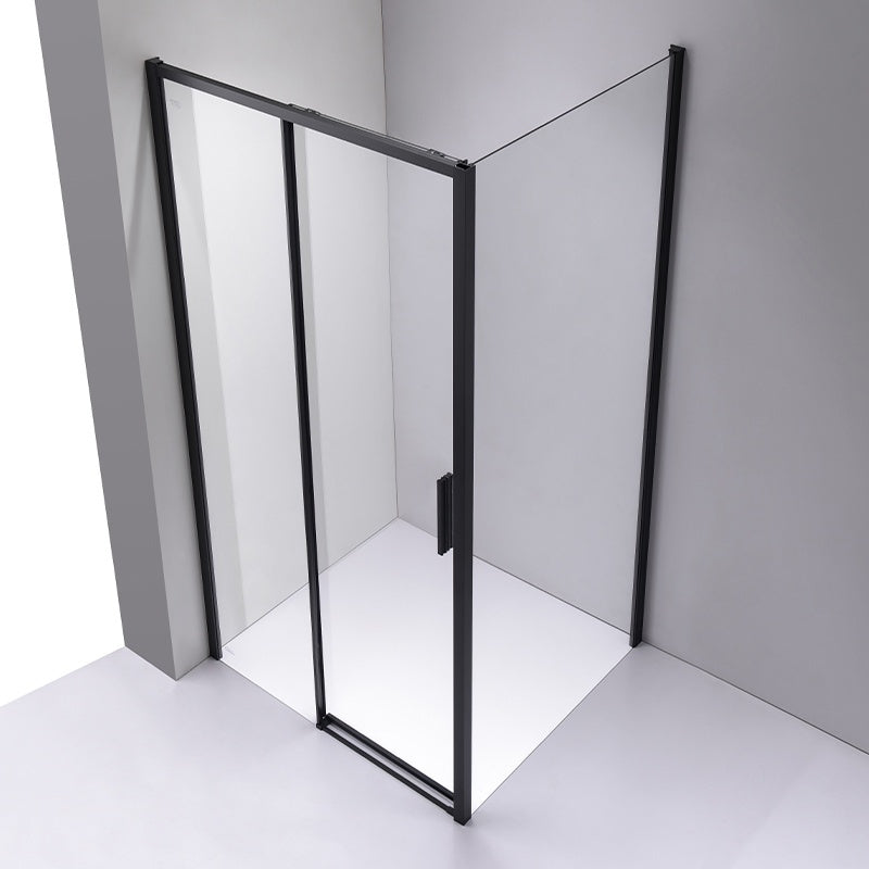 KABINA PRYSZNICOWA PROSTOKĄTNA SUPER SLIM NOVA CZARNA 100x80 CM 6 MM NOVA-BL-100X80