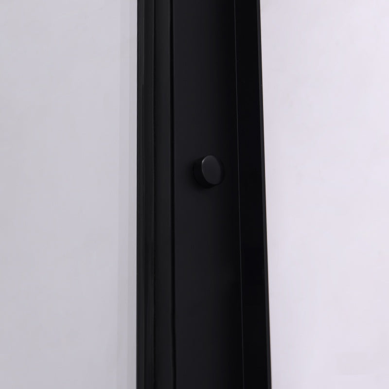 KABINA PRYSZNICOWA PROSTOKĄTNA SUPER SLIM NOVA CZARNA 100x80 CM 6 MM NOVA-BL-100X80