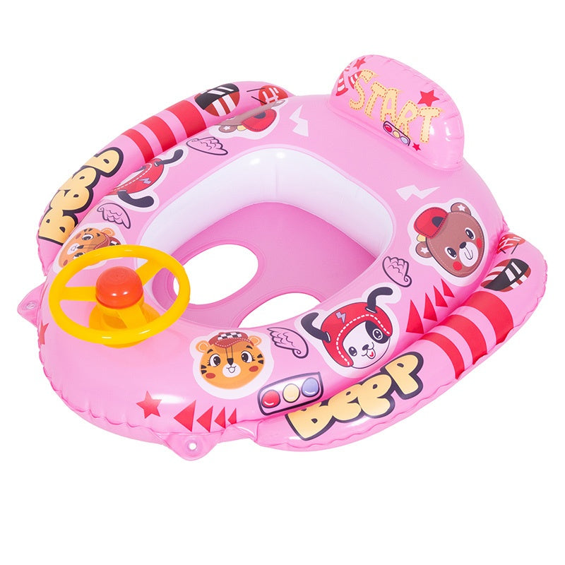FOTELIK KOŁO POMPOWANE DO PŁYWANIA DLA DZIECI WHEELY-PINK 73x75 CM WHEELY-PINK