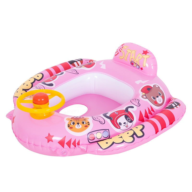 FOTELIK KOŁO POMPOWANE DO PŁYWANIA DLA DZIECI WHEELY-PINK 73x75 CM WHEELY-PINK