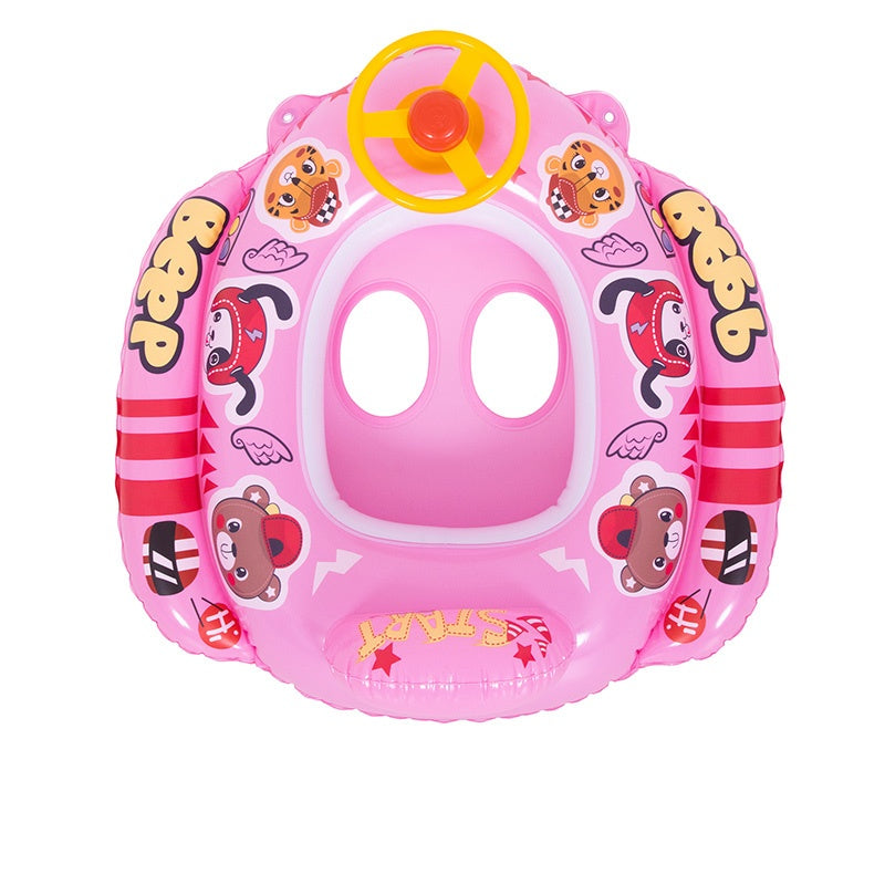 FOTELIK KOŁO POMPOWANE DO PŁYWANIA DLA DZIECI WHEELY-PINK 73x75 CM WHEELY-PINK