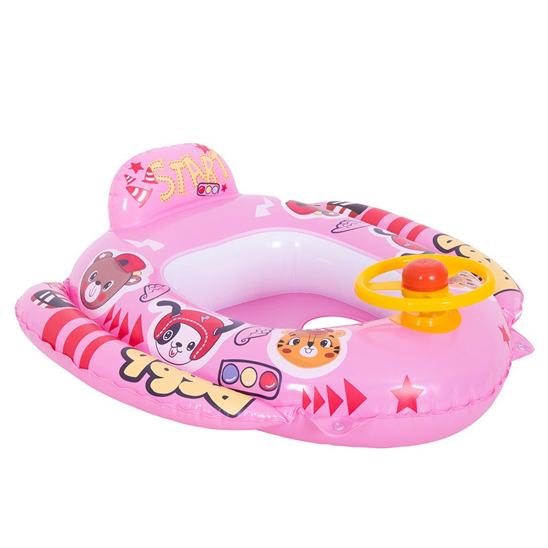 FOTELIK KOŁO POMPOWANE DO PŁYWANIA DLA DZIECI WHEELY-PINK 73x75 CM WHEELY-PINK
