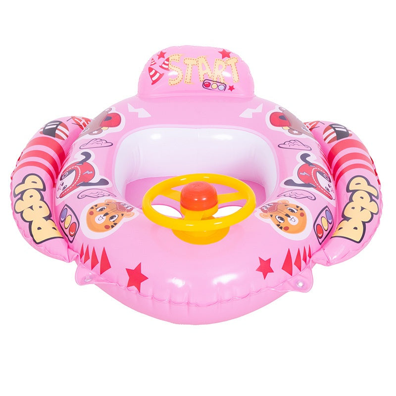 FOTELIK KOŁO POMPOWANE DO PŁYWANIA DLA DZIECI WHEELY-PINK 73x75 CM WHEELY-PINK