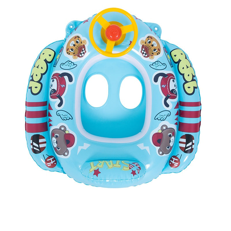 FOTELIK KOŁO POMPOWANE DO PŁYWANIA DLA DZIECI WHEELY-BLUE 73x75 CM WHEELY-BLUE