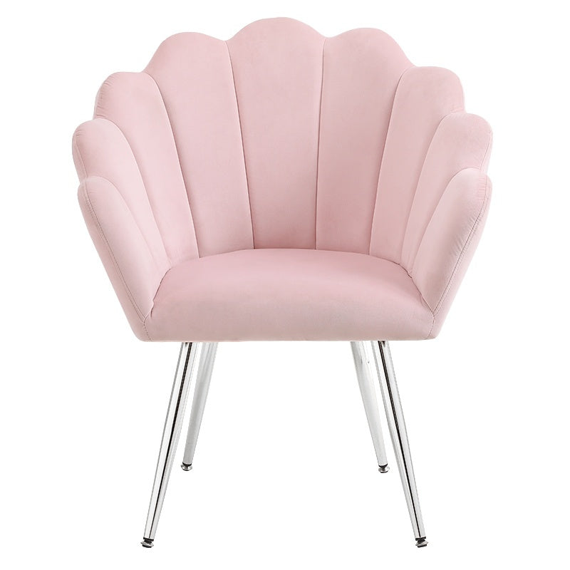 KRZESŁO TAPICEROWANE FOTEL WELUROWY TINA DO SALONU DO JADALNI RÓŻOWY TINA-PP-CHR
