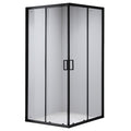 KABINA PRYSZNICOWA KWADRATOWA BL31A CZARNA 80x80 CM BL31A-80