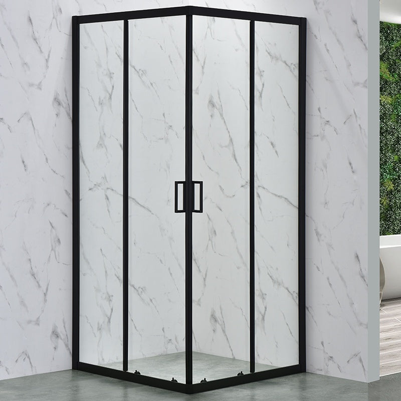 KABINA PRYSZNICOWA KWADRATOWA BL31A CZARNA 80x80 CM BL31A-80