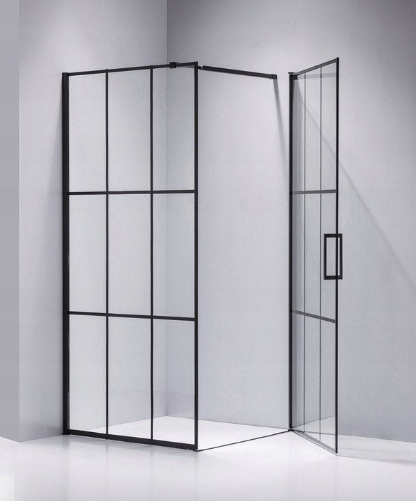 KABINA PRYSZNICOWA KWADRATOWA BS13A CZARNA 80x80 CM BS13A-80