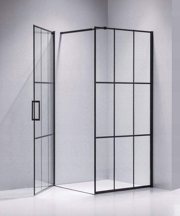 KABINA PRYSZNICOWA KWADRATOWA BS13A CZARNA 80x80 CM BS13A-80