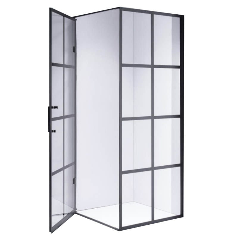 KABINA PRYSZNICOWA KWADRATOWA BS10B CZARNA 90x90 CM BS10B-90