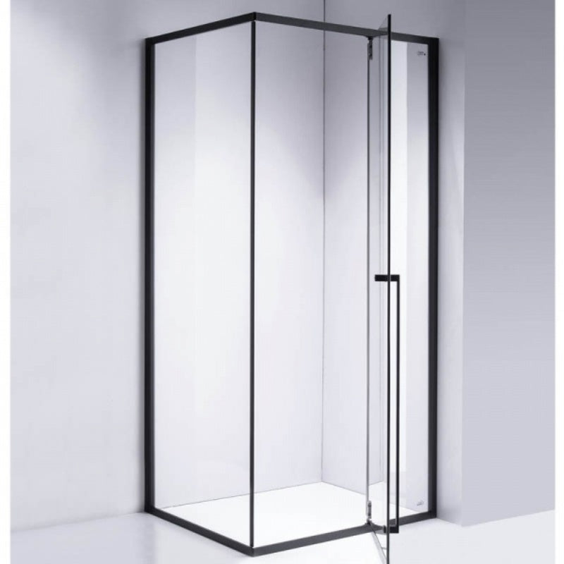 KABINA PRYSZNICOWA PROSTOKĄTNA BS12A CZARNA 100x80 BS12A-100X80