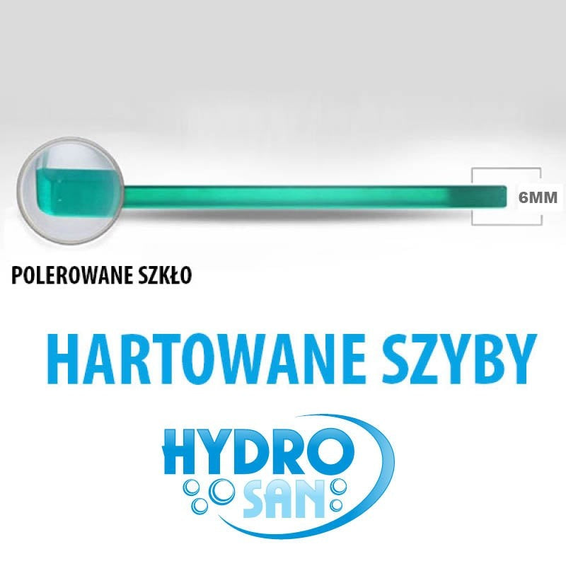 KABINA PRYSZNICOWA PROSTOKĄTNA BS12B CZARNA 110x80 CM BS12B-110X80