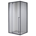 KABINA PRYSZNICOWA PROSTOKĄTNA BS12A CZARNA 100x80 BS12A-100X80
