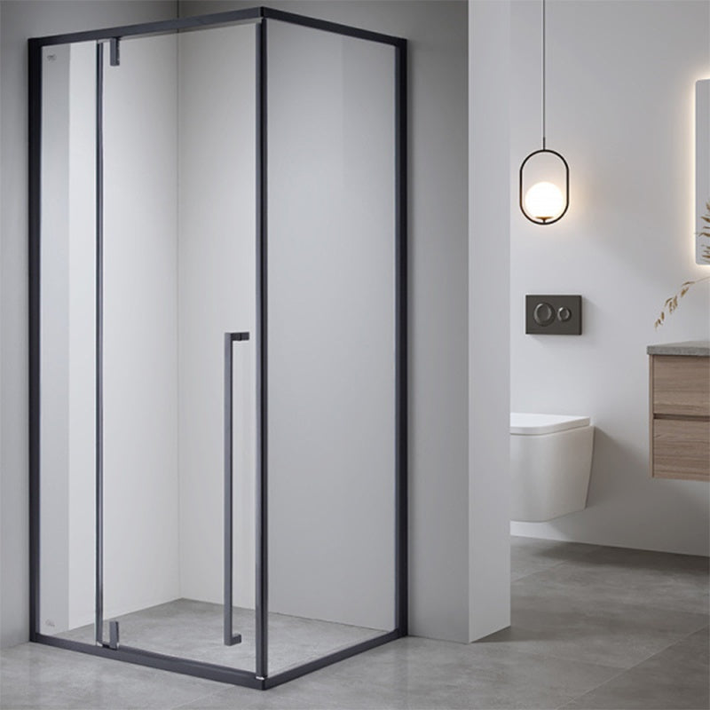 KABINA PRYSZNICOWA PROSTOKĄTNA BS12B CZARNA 110x80 CM BS12B-110X80