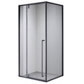 KABINA PRYSZNICOWA PROSTOKĄTNA BS12C CZARNA 120x80 CM BS12C-120X80