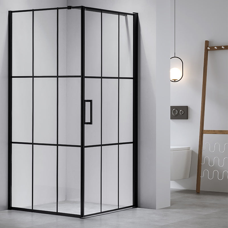 KABINA PRYSZNICOWA KWADRATOWA BS13A CZARNA 80x80 CM BS13A-80