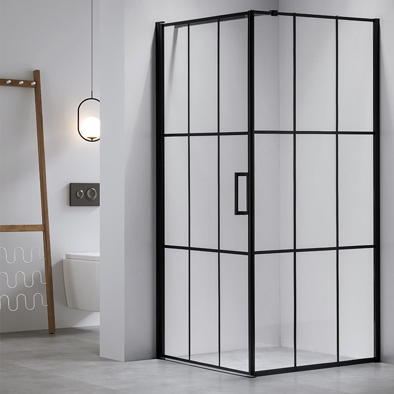 KABINA PRYSZNICOWA KWADRATOWA BS13A CZARNA 80x80 CM BS13A-80