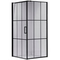 KABINA PRYSZNICOWA KWADRATOWA BS13A CZARNA 80x80 CM BS13A-80