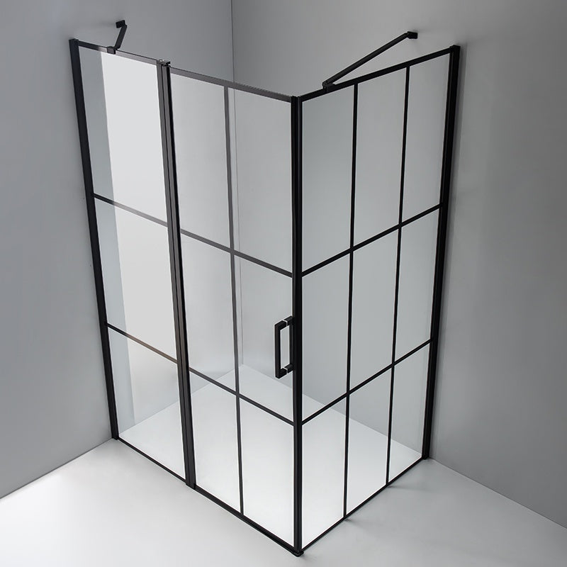 KABINA PRYSZNICOWA PROSTOKĄTNA BS02A CZARNA 100x80 CM BS02A-100X80