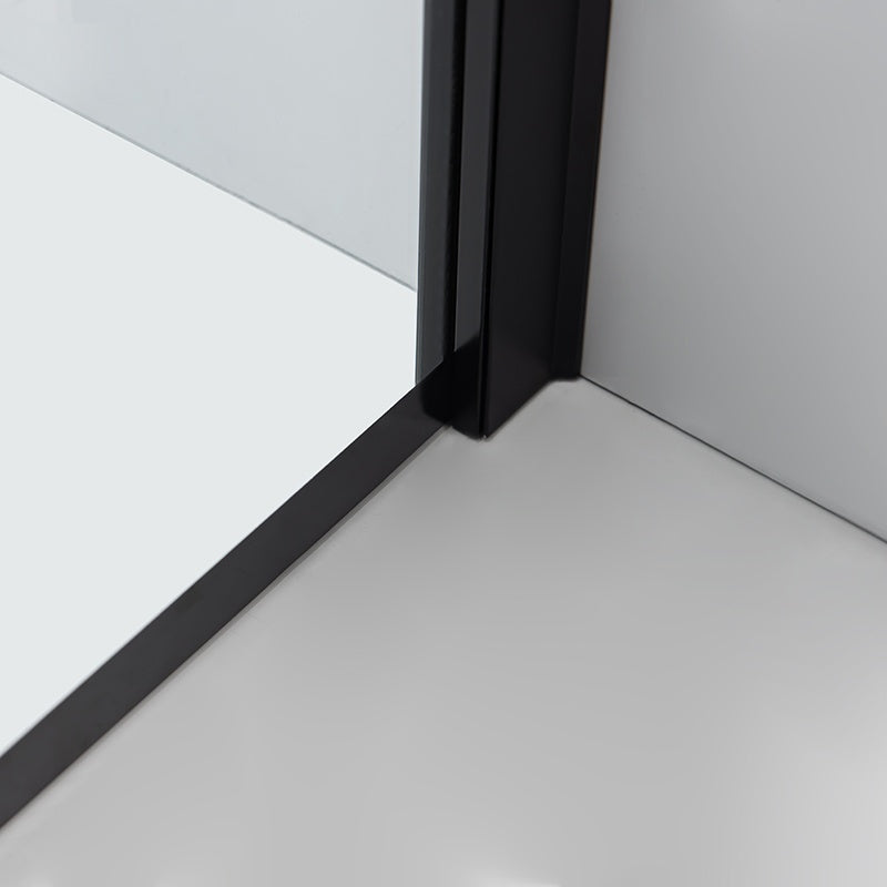 KABINA PRYSZNICOWA PROSTOKĄTNA BS02A CZARNA 100x80 CM BS02A-100X80